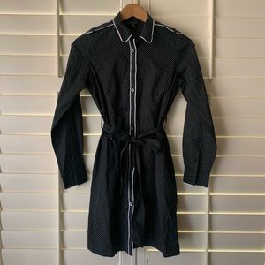 Brooks Brothers button down dress with tie